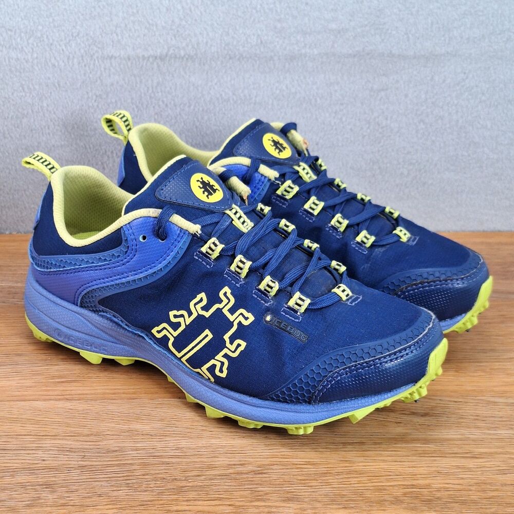 Icebug Aurora BUGrip Women's 7 EU 37.5 Trail Running Shoes Blue Studded Traction